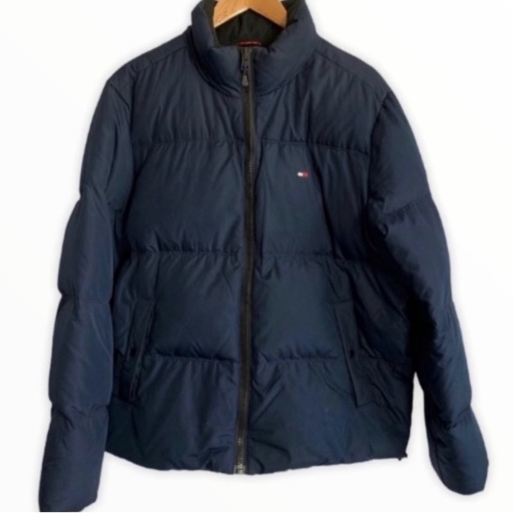 Tommy Hilfiger Men's Navy Down Coat Sz L